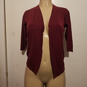 SL Fashions Deep Red Women's Cardigan